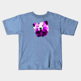 VeryBear PolyBear Purple Kids T-Shirt